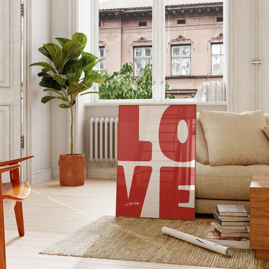 Love is the Key - Quadro Minimalista